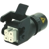 Harting Han 3A w/ Harax female/HCC, 3 contacts, 1 - 1.5mm² Harting